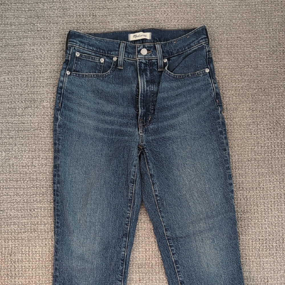 Madewell Dark Blue Straight Jeans